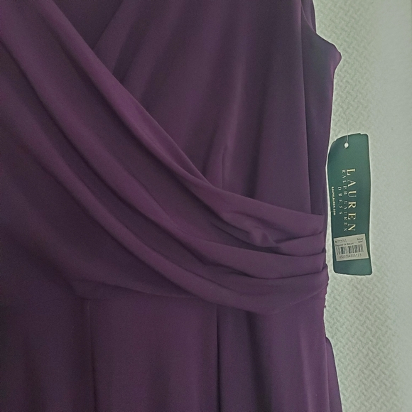 Lauren Ralph Lauren Sleeveless Dress in purple Raisin Size 16 - Picture 3 of 11